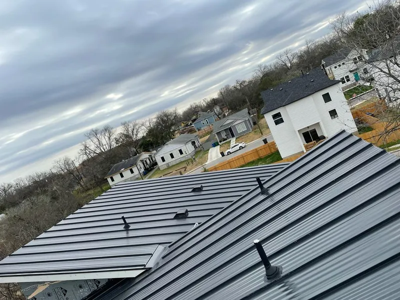 Standing seam metal roof panels with vents for Skylight Repair in Glen Rock